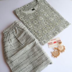 Grey Zari Suit Set